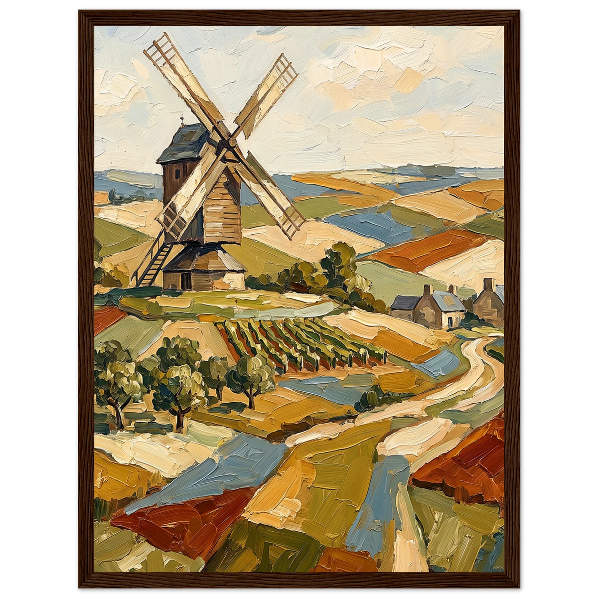 Botanical and Minimalist - Windmill Countryside