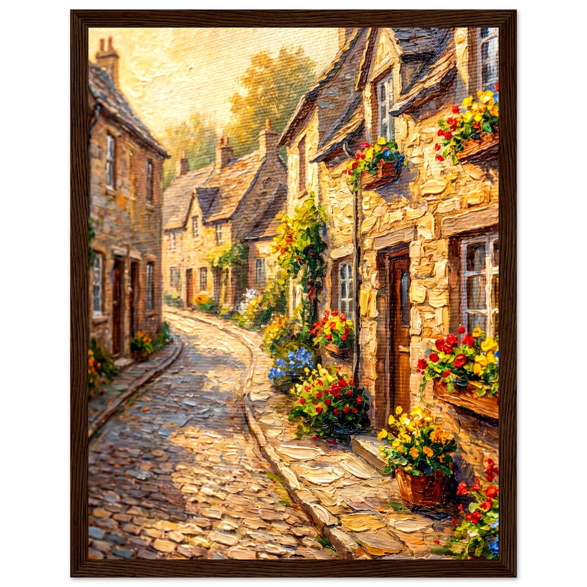 European Countryside collection - Cobblestone Village Street