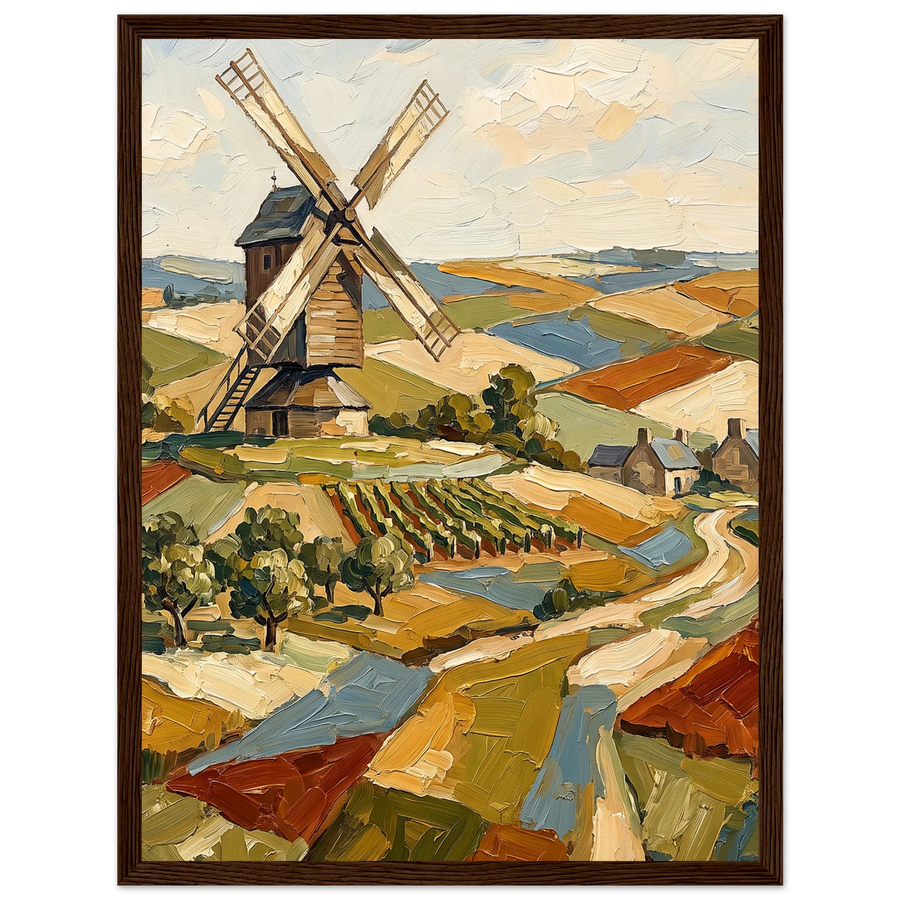 Botanical and Minimalist - Windmill Countryside