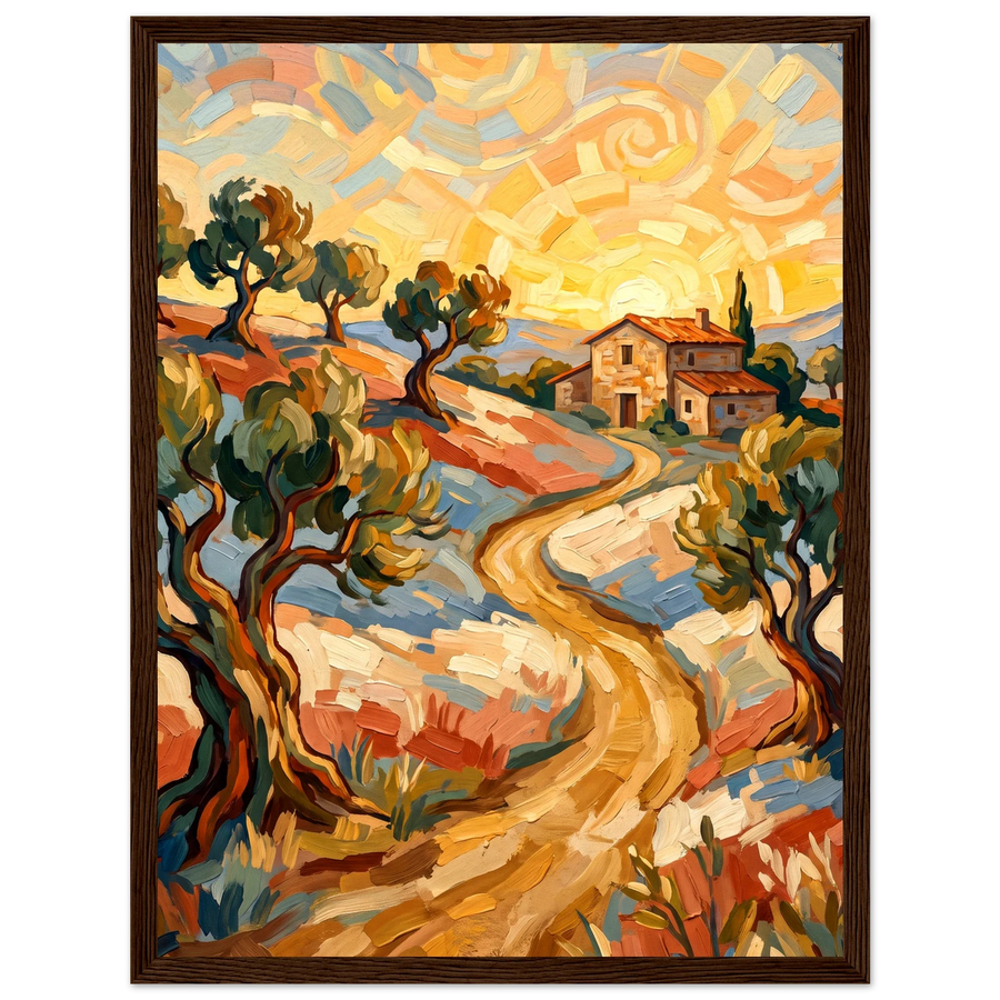 Botanical and Nature - Olive Grove Sunset